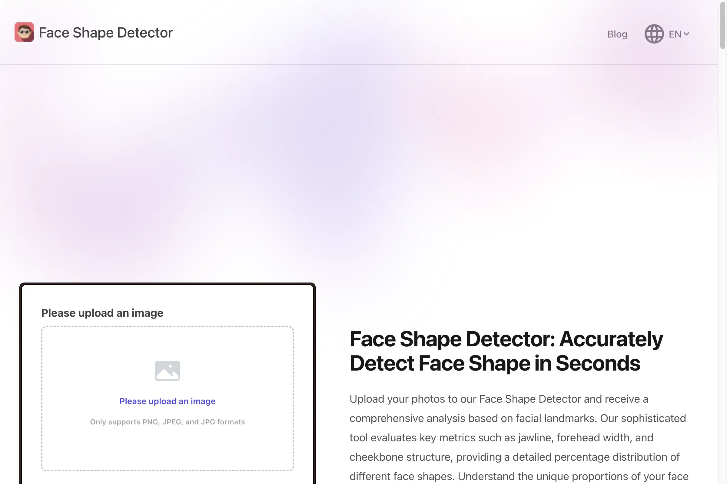 AI Face Shape Detector